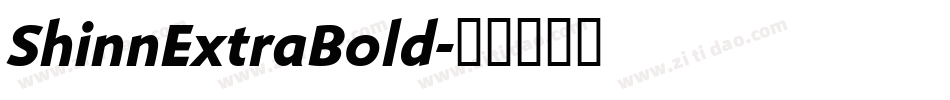 ShinnExtraBold字体转换