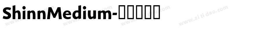 ShinnMedium字体转换