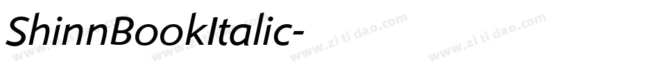 ShinnBookItalic字体转换