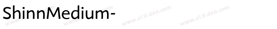 ShinnMedium字体转换
