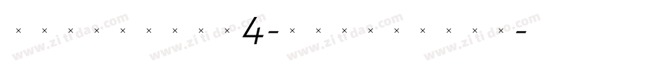TriniteNo4-ItalicTab字体转换