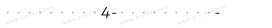 TriniteNo4-ItalicTab字体转换