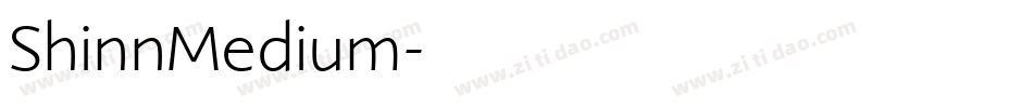 ShinnMedium字体转换