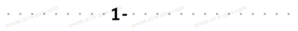 TriniteNo1-MediumItalicTab字体转换