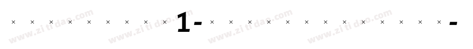TriniteNo1-MediumWideTab字体转换