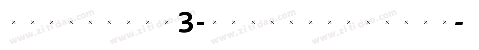 TriniteNo3-MediumWideTab字体转换
