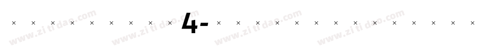 TriniteNo4-MediumItalicTab字体转换