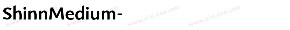 ShinnMedium字体转换