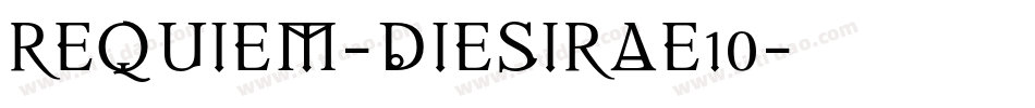 REQUIEM-DIESIRAE10字体转换