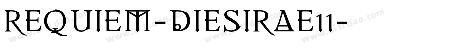 REQUIEM-DIESIRAE11字体转换