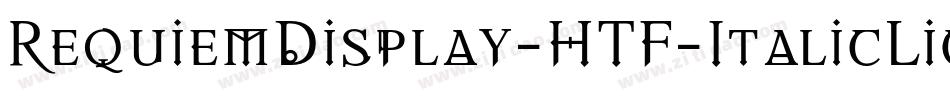 RequiemDisplay-HTF-ItalicLigs字体转换