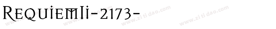 RequiemIi-2173字体转换