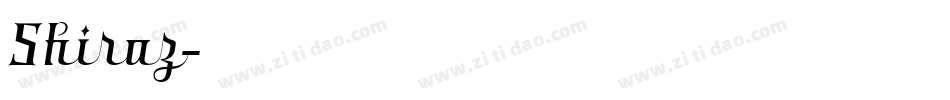 Shiraz字体转换