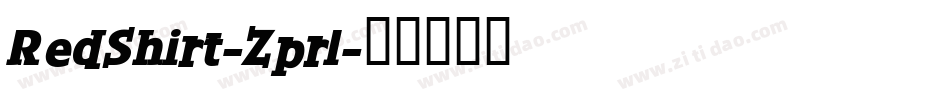 RedShirt-Zprl字体转换