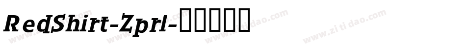 RedShirt-Zprl字体转换