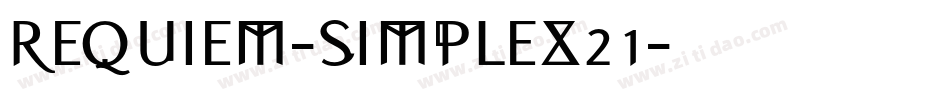 REQUIEM-SIMPLEX21字体转换