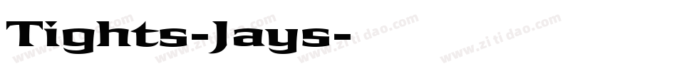 Tights-Jays字体转换