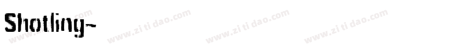 Shotling字体转换