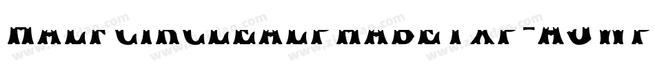 Halfcirclealphabetxp-AJwp字体转换