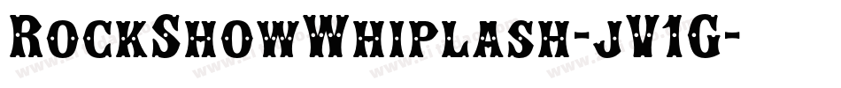 RockShowWhiplash-jV1G字体转换