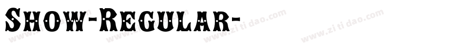 Show-Regular字体转换
