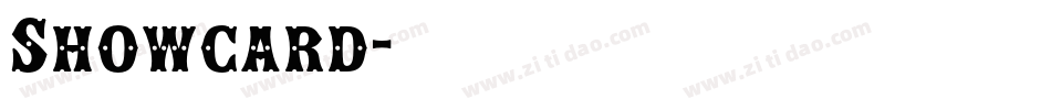 Showcard字体转换