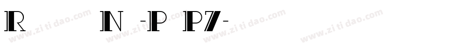 RialtoNf-PrP7字体转换