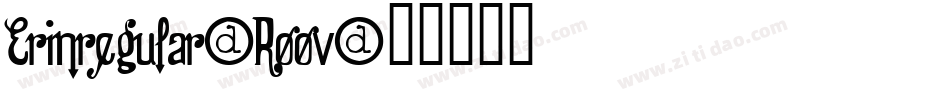 Erinregular-Roov字体转换