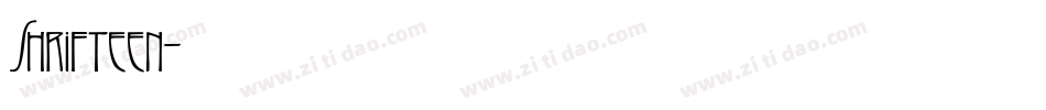 Shrifteen字体转换