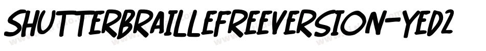ShutterBrailleFreeVersion-yeD2字体转换