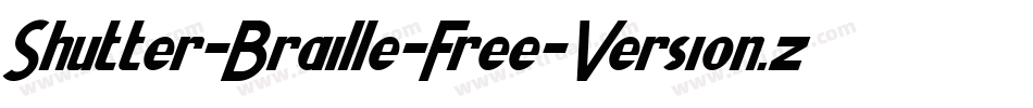 Shutter-Braille-Free-Version.zip字体转换