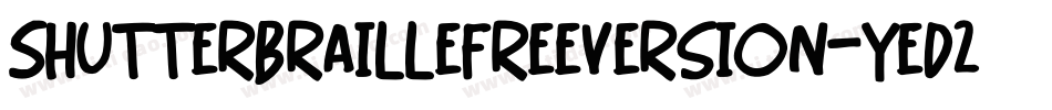 ShutterBrailleFreeVersion-yeD2字体转换