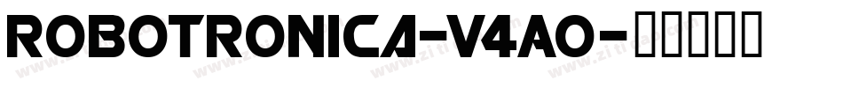 Robotronica-v4AO字体转换