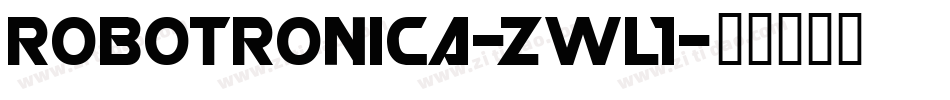 Robotronica-zWl1字体转换