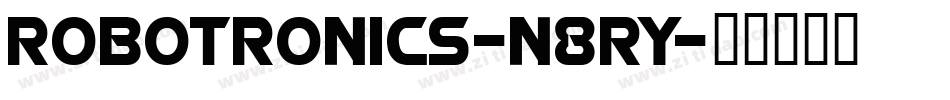 Robotronics-n8RY字体转换