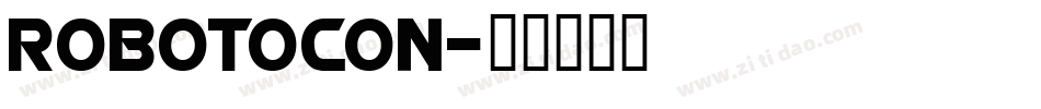 robotocon字体转换