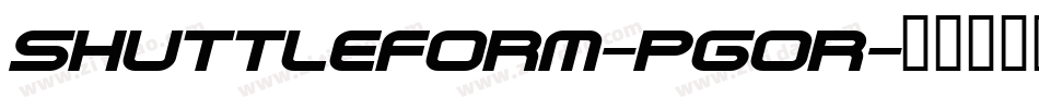 ShuttleForm-pgOr字体转换