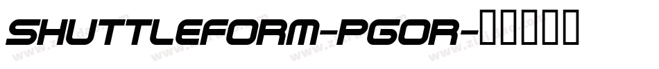 ShuttleForm-pgOr字体转换