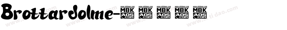 Brottardolme字体转换