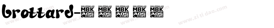 brottard字体转换