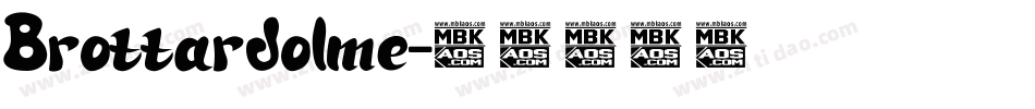 Brottardolme字体转换