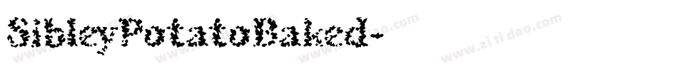 SibleyPotatoBaked字体转换
