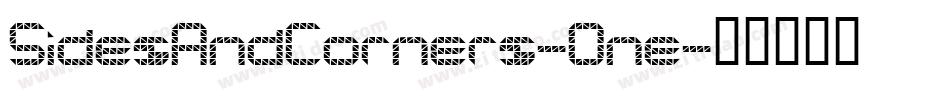 SidesAndCorners-One字体转换