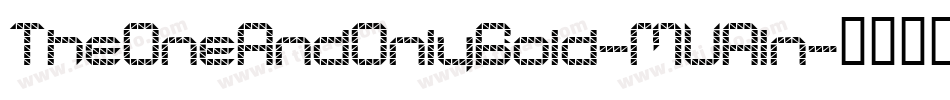TheOneAndOnlyBold-MVAln字体转换