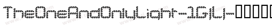 TheOneAndOnlyLight-1GjLj字体转换