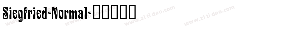 Siegfried-Normal字体转换