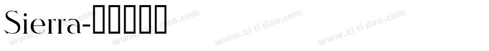Sierra字体转换