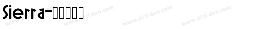 Sierra字体转换