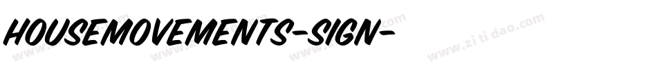 HouseMovements-Sign字体转换