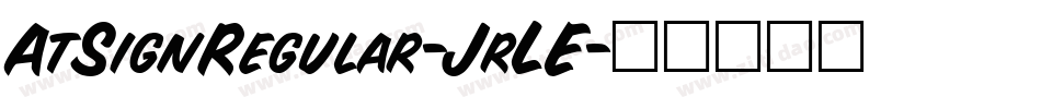 AtSignRegular-JrLE字体转换